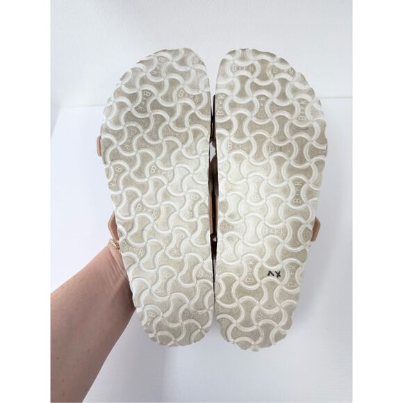 Birkenstock Yao Balance Rose Gold Copper Strappy Lux Sandals 39 W8 M6 - Picture 7 of 7